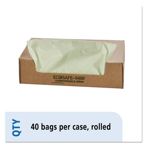 Stout® by Envision™ Ecosafe-6400 Bags, 48 Gal, 0.85 Mil, 42" X 48", Green, 40-box freeshipping - TVN Wholesale