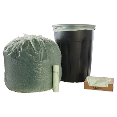 Stout® by Envision™ Ecosafe-6400 Bags, 48 Gal, 0.85 Mil, 42" X 48", Green, 40-box freeshipping - TVN Wholesale