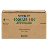 Stout® by Envision™ Ecosafe-6400 Bags, 64 Gal, 0.85 Mil, 48" X 60", Green, 30-box freeshipping - TVN Wholesale