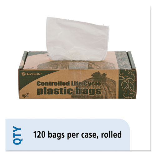 Stout® by Envision™ Controlled Life-cycle Plastic Trash Bags, 13 Gal, 0.7 Mil, 24" X 30", White, 120-box freeshipping - TVN Wholesale