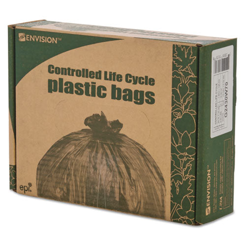 Stout® by Envision™ Controlled Life-cycle Plastic Trash Bags, 13 Gal, 0.7 Mil, 24" X 30", White, 120-box freeshipping - TVN Wholesale