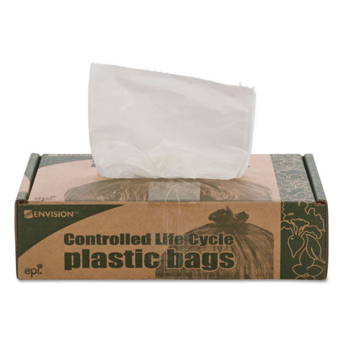 Stout® by Envision™ Controlled Life-cycle Plastic Trash Bags, 13 Gal, 0.7 Mil, 24" X 30", White, 120-box freeshipping - TVN Wholesale