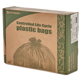 Stout® by Envision™ Controlled Life-cycle Plastic Trash Bags, 33 Gal, 1.1 Mil, 33" X 40", Green, 40-box freeshipping - TVN Wholesale