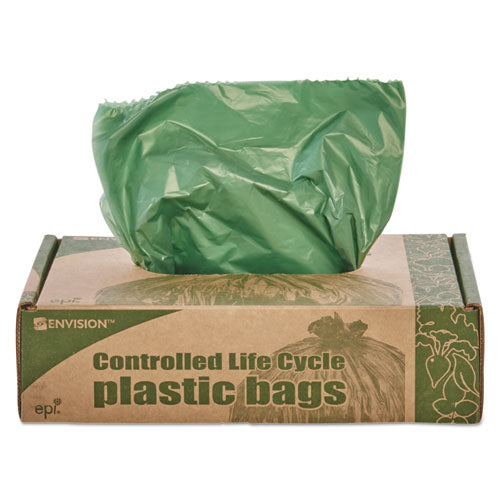 Stout® by Envision™ Controlled Life-cycle Plastic Trash Bags, 33 Gal, 1.1 Mil, 33" X 40", Green, 40-box freeshipping - TVN Wholesale