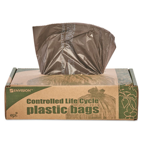 Stout® by Envision™ Controlled Life-cycle Plastic Trash Bags, 39 Gal, 1.1 Mil, 33" X 44", Brown, 40-box freeshipping - TVN Wholesale