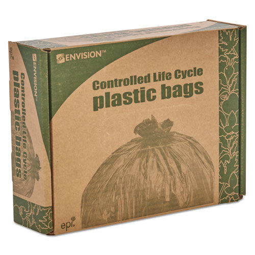 Stout® by Envision™ Controlled Life-cycle Plastic Trash Bags, 39 Gal, 1.1 Mil, 33" X 44", Brown, 40-box freeshipping - TVN Wholesale