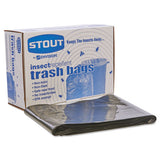 Stout® by Envision™ Insect-repellent Trash Bags, 55 Gal, 2 Mil, 37" X 52", Black, 65-box freeshipping - TVN Wholesale