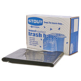 Stout® by Envision™ Insect-repellent Trash Bags, 55 Gal, 2 Mil, 37" X 52", Black, 65-box freeshipping - TVN Wholesale