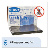 Stout® by Envision™ Insect-repellent Trash Bags, 55 Gal, 2 Mil, 37" X 52", Black, 65-box freeshipping - TVN Wholesale