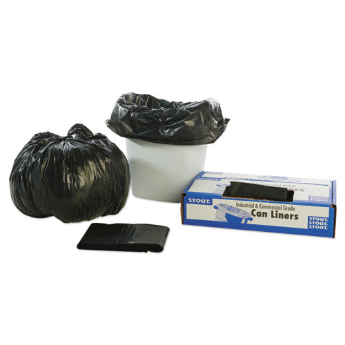 Stout® by Envision™ Total Recycled Content Plastic Trash Bags, 10 Gal, 1 Mil, 24" X 24", Brown-black, 250-carton freeshipping - TVN Wholesale