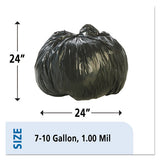 Stout® by Envision™ Total Recycled Content Plastic Trash Bags, 10 Gal, 1 Mil, 24" X 24", Brown-black, 250-carton freeshipping - TVN Wholesale