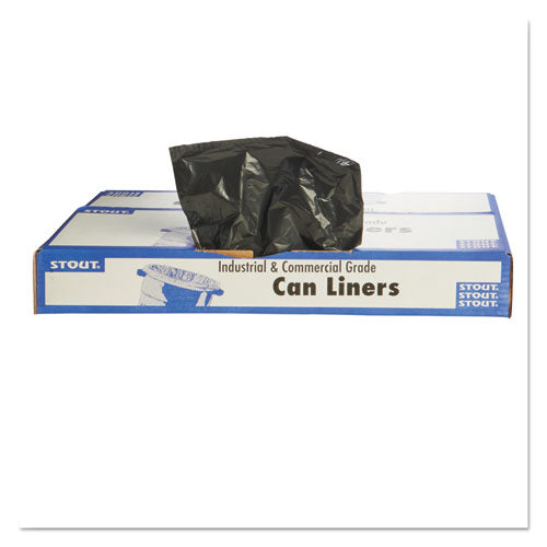 Stout® by Envision™ Total Recycled Content Plastic Trash Bags, 60 Gal, 1.5 Mil, 38" X 60", Brown-black, 100-carton freeshipping - TVN Wholesale