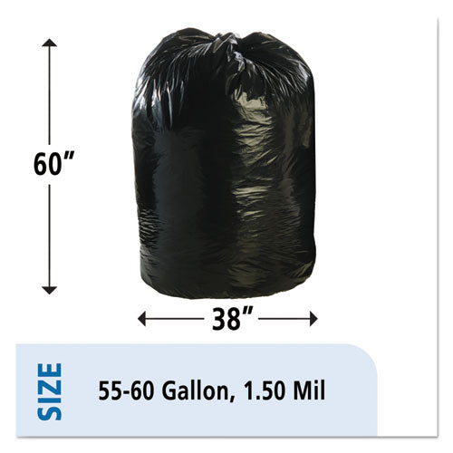 Stout® by Envision™ Total Recycled Content Plastic Trash Bags, 60 Gal, 1.5 Mil, 38" X 60", Brown-black, 100-carton freeshipping - TVN Wholesale