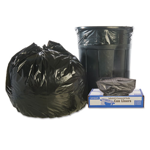 Stout® by Envision™ Total Recycled Content Plastic Trash Bags, 45 Gal, 1.5 Mil, 40" X 48", Brown-black, 100-carton freeshipping - TVN Wholesale