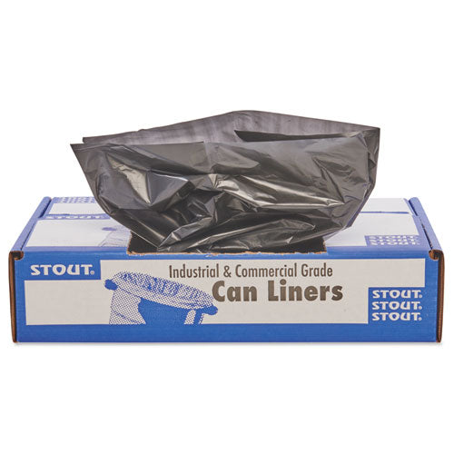 Stout® by Envision™ Total Recycled Content Plastic Trash Bags, 45 Gal, 1.5 Mil, 40" X 48", Brown-black, 100-carton freeshipping - TVN Wholesale