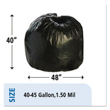 Stout® by Envision™ Total Recycled Content Plastic Trash Bags, 45 Gal, 1.5 Mil, 40" X 48", Brown-black, 100-carton freeshipping - TVN Wholesale