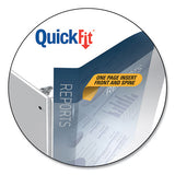 Stride Quickfit D-ring View Binder, 3 Rings, 1.5" Capacity, 11 X 8.5, Black freeshipping - TVN Wholesale