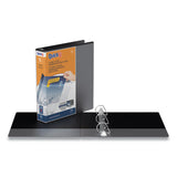 Stride Quickfit D-ring View Binder, 3 Rings, 1.5" Capacity, 11 X 8.5, Black freeshipping - TVN Wholesale