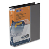 Quickfit D-ring View Binder, 3 Rings, 1.5