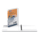 Stride Quickfit Round-ring View Binder, 3 Rings, 0.63" Capacity, 11 X 8.5, White freeshipping - TVN Wholesale