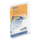 Quickfit Round-ring View Binder, 3 Rings, 0.63
