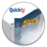 Stride Quickfit D-ring View Binder, 3 Rings, 3" Capacity, 11 X 8.5, Black freeshipping - TVN Wholesale