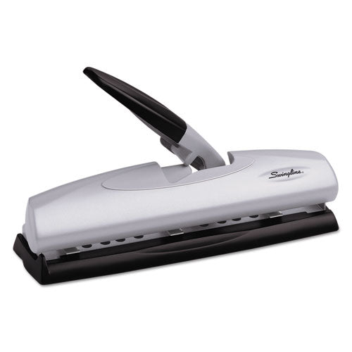Swingline® 20-sheet Lighttouch Desktop Two- To Seven-hole Punch, 9-32" Holes, Silver-black freeshipping - TVN Wholesale