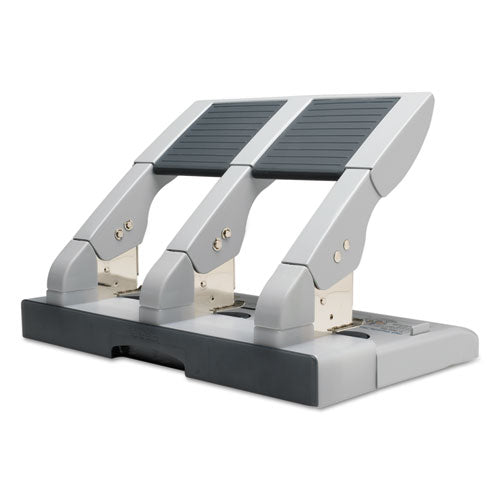 Swingline® 75-sheet Heavy-duty High-capacity Three-hole Adjustable Punch, 9-32" Holes, Putty-gray freeshipping - TVN Wholesale