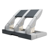 Swingline® 75-sheet Heavy-duty High-capacity Three-hole Adjustable Punch, 9-32" Holes, Putty-gray freeshipping - TVN Wholesale