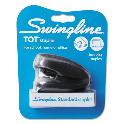 Swingline® Tot Mini Stapler, 12-sheet Capacity, Black freeshipping - TVN Wholesale