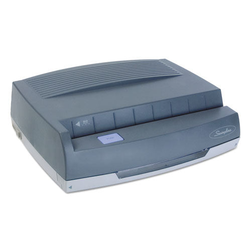 Swingline® 50-sheet 350md Electric Three-hole Punch, 9-32" Holes, Gray freeshipping - TVN Wholesale