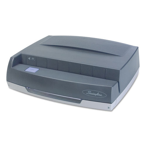Swingline® 50-sheet 350md Electric Three-hole Punch, 9-32" Holes, Gray freeshipping - TVN Wholesale