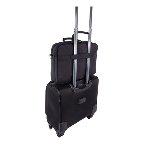 Swiss Mobility Cadence 2 Section Briefcase, Holds Laptops 15.6", 4.5" X 4.5" X 16", Charcoal freeshipping - TVN Wholesale