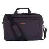 Swiss Mobility Cadence Slim Briefcase, Holds Laptops 15.6", 3.5" X 3.5" X 16", Charcoal freeshipping - TVN Wholesale
