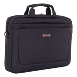 Swiss Mobility Cadence Slim Briefcase, Holds Laptops 15.6", 3.5" X 3.5" X 16", Charcoal freeshipping - TVN Wholesale