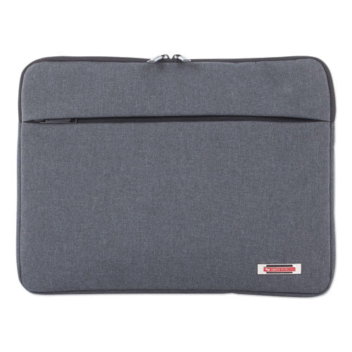 Swiss Mobility Sterling 14" Computer Sleeve, Holds Laptops 14.1", 1" X 1" X 10.5", Gray freeshipping - TVN Wholesale
