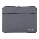 Swiss Mobility Sterling 14" Computer Sleeve, Holds Laptops 14.1", 1" X 1" X 10.5", Gray freeshipping - TVN Wholesale