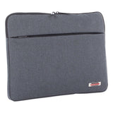 Swiss Mobility Sterling 14" Computer Sleeve, Holds Laptops 14.1", 1" X 1" X 10.5", Gray freeshipping - TVN Wholesale