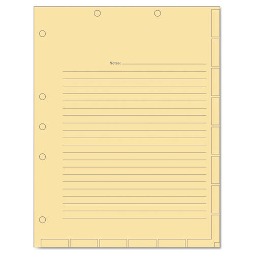 Tabbies® Medical Chart Index Divider Sheets, 11 X 8.5, White, 400-box freeshipping - TVN Wholesale