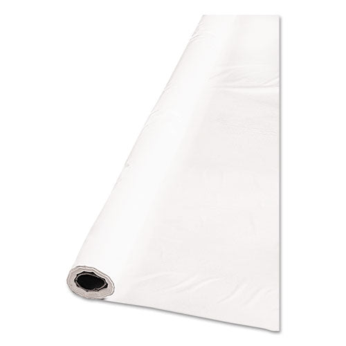 Tablemate® Table Set Plastic Banquet Roll, Table Cover, 40" X 100 Ft, White freeshipping - TVN Wholesale