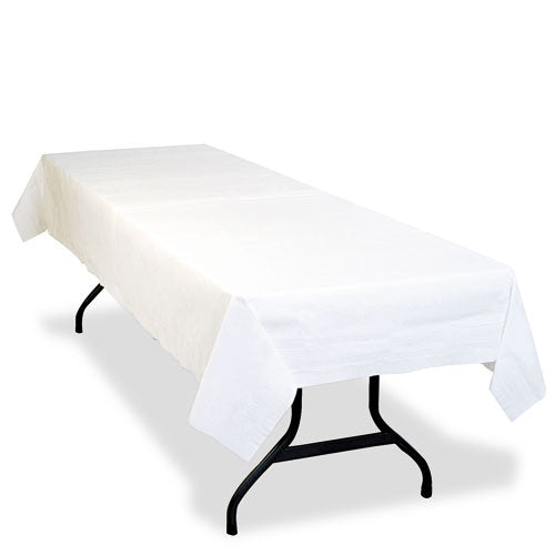 Tablemate® Table Set Poly Tissue Table Cover, 54" X 108", White, 6-pack freeshipping - TVN Wholesale