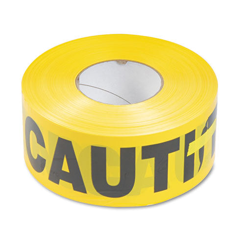 Tatco Caution Barricade Safety Tape, 3" X 1,000 Ft, Black-yellow freeshipping - TVN Wholesale