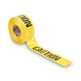 Tatco Caution Barricade Safety Tape, 3" X 1,000 Ft, Black-yellow freeshipping - TVN Wholesale