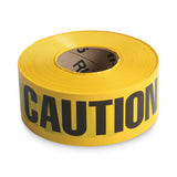 Tatco Caution Barricade Safety Tape, 3" X 1,000 Ft, Black-yellow freeshipping - TVN Wholesale