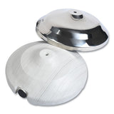 Tatco Crowd Control Bases, Chrome, 12" Dia, Silver, 2-box freeshipping - TVN Wholesale