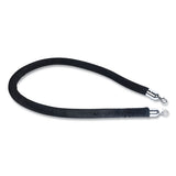 Tatco Crowd Control Rope, Velour, 6ft, Black freeshipping - TVN Wholesale