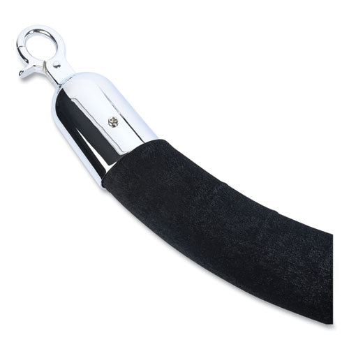 Tatco Crowd Control Rope, Velour, 6ft, Black freeshipping - TVN Wholesale