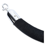 Tatco Crowd Control Rope, Velour, 6ft, Black freeshipping - TVN Wholesale
