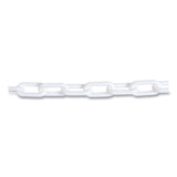 Tatco Crowd Control Stanchion Chain, Plastic, 40ft, White freeshipping - TVN Wholesale