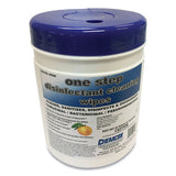 Chemcor Chemical One Step Disinfectant Cleaning Wipes, Orange Scent, 8 X 6, White, 130-canister, 12 Canisters-carton freeshipping - TVN Wholesale